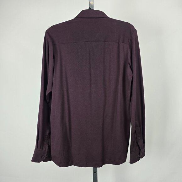 Projek Raw Burgundy Modern Fit Button Up Dress Shirt Size S - Picture 6 of 13